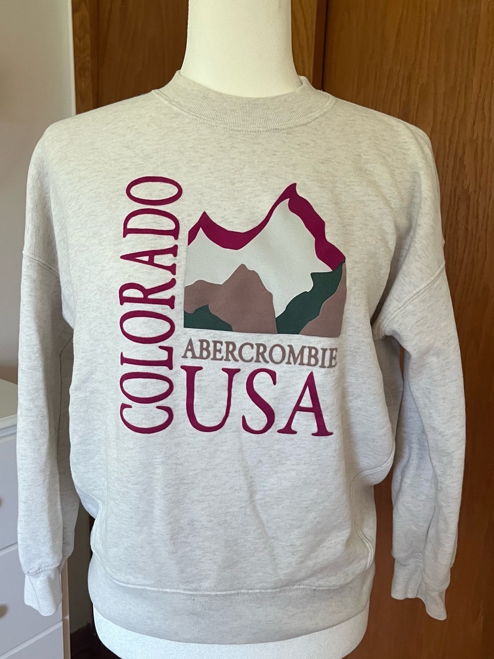Abercrombie kids Light Gray Colorado Crewneck pullover